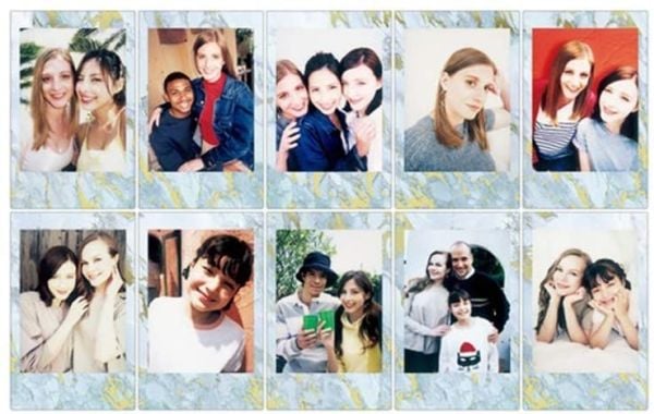 Fujifilm Instax Mini Blue Marble - Hurtigvirkende fargefilm - instax mini - ISO 800 - 10 eksponeringer