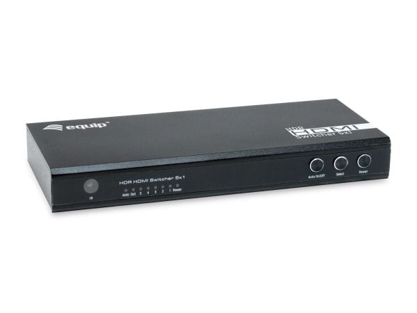 Equip 332726, HDMI, Aluminium, Sort, 60 Hz, 3840 x 2160 piksler, 7.1 kanaler