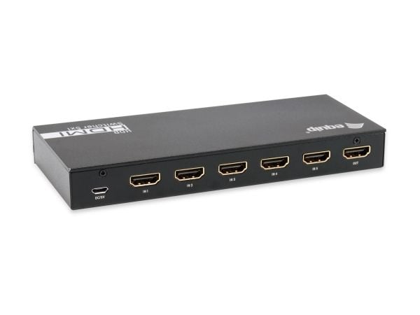 Equip 332726, HDMI, Aluminium, Sort, 60 Hz, 3840 x 2160 piksler, 7.1 kanaler
