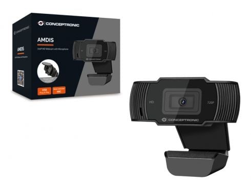 Conceptronic AMDIS03B - Nettkamera - farge - 1280 x 720 - 720p - fastfokal - lyd - USB 2.0 - DC 5 V
