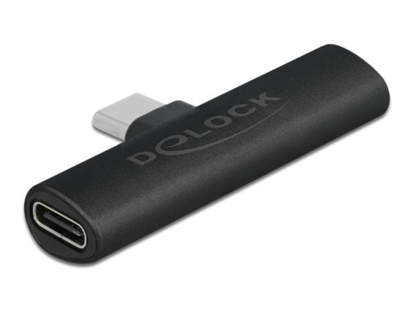Delock - USB-adapter - USB-C (hann) til USB-C (hunn) - USB 2.0 - 20 V - 3 A - svart