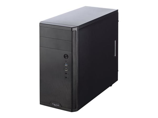 Fractal Design Core 1100 - Tower - mini ATX - ingen strömförsörjning (ATX12V) - svart - USB/ljud