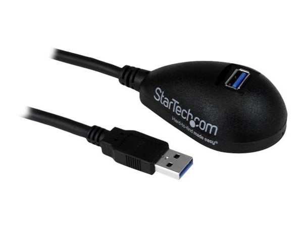 StarTech 5ft SuperSpeed USB 3.0 Extension Cable for Desktop - STP - USB-A Male to USB-A Female Cable for Computer - Black (USB3SEXT5DKB) - USB-forl...