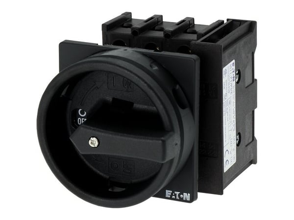 Eaton P1-25/EA/SVB-SW/HI11, Vipukytkin, 3P, Musta, IP65, 65 mm, 65 mm