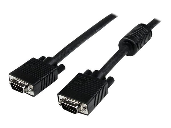 StarTech 25m Coax High Resolution Monitor VGA Cable HD15 M/M - VGA-kabel - HD-15 (VGA) (hann) til HD-15 (VGA) (hann) - 25 m - formstøpt - svart