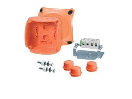 Hensel palonkestävä n/t laatikko E90 104x104x70mm IP65 5x4mm2 FK 0404 (62000181)
