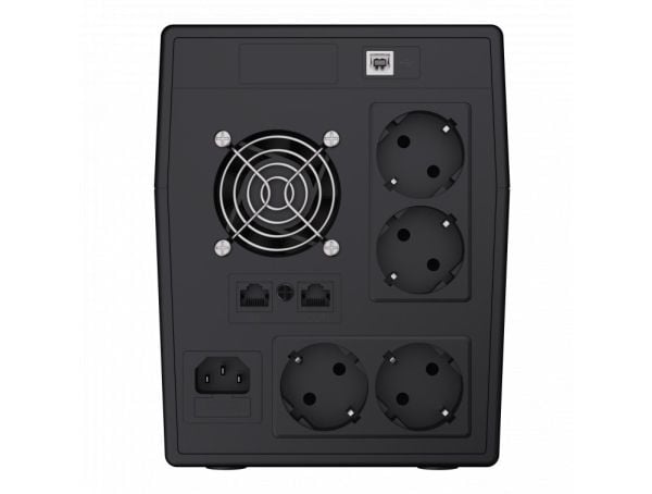 Green Cell Micropower - UPS - AC 220/230/240 V - 1200 watt - 2000 VA - 9 Ah - USB - utgangskontakter: 4
