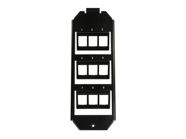 LogiLink NK4061, Musta, SPCC, Tavanomainen, Mikä tahansa tuotemerkki, Kiiltävä, Keystone-moduuli