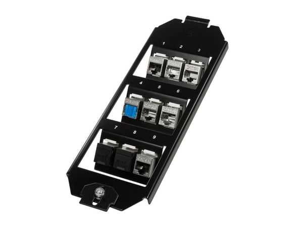 LogiLink NK4061, Musta, SPCC, Tavanomainen, Mikä tahansa tuotemerkki, Kiiltävä, Keystone-moduuli