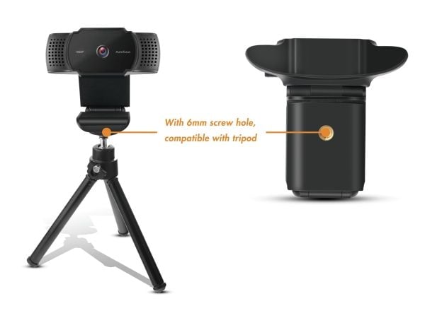 Conceptronic AMDIS06B, 1920 x 1080 piksler, 30 fps, M-JPEG, YUY2, 5 V, USB 2.0, Sort