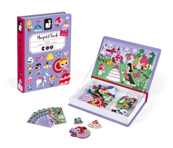 JANOD Princess Magneti''book, 3 vuotta, Karton, Violetti