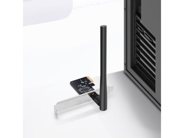 TP-LINK Archer T2E, Intern, Trådløs, PCI Express, WLAN, 433 Mbit/s, Sort, Sølv