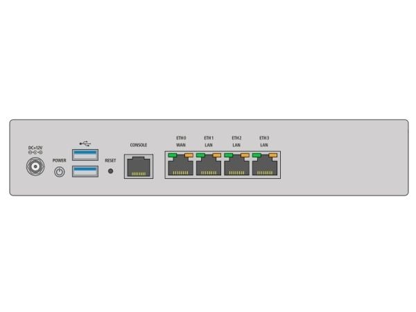 LANCOM R&S Unified Firewall UF-60 - Brannvegg - 4 porter - 5 kanaler - 1GbE