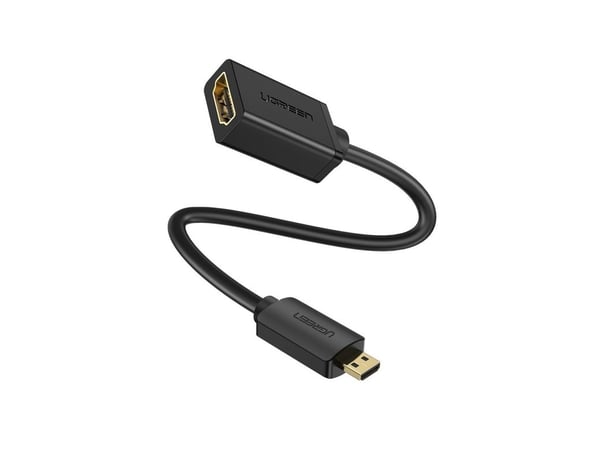 Ugreen - HDMI-sovitin - 19 pin micro HDMI tyyppi D han til HDMI (naaras) hun