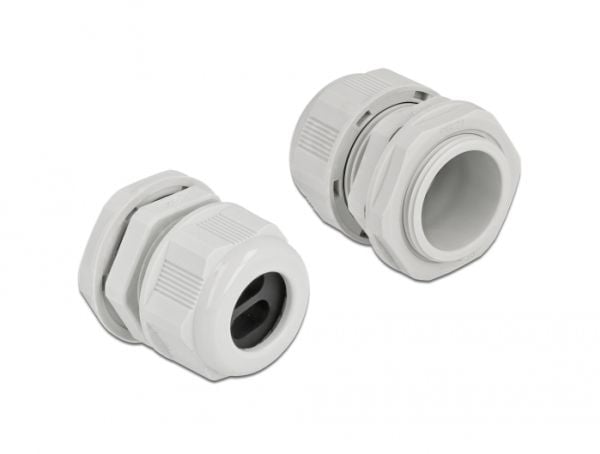 DeLOCK 60394, Harmaa, Muovi, 2 kpl, PG21, 1,15 cm, IP68