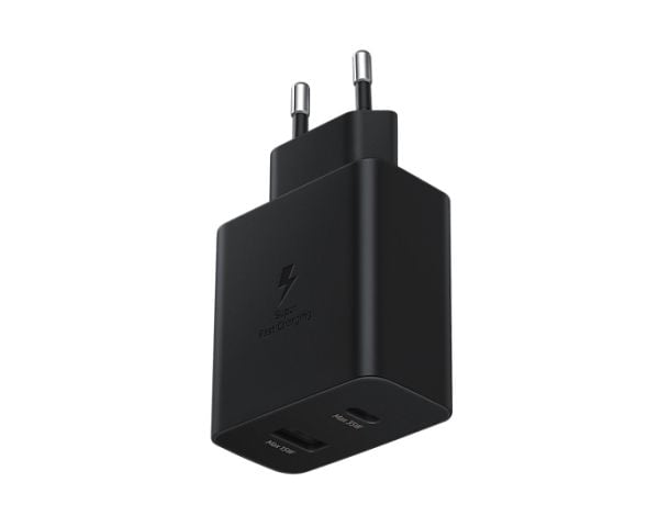 Samsung EP-TA220 - Strømadapter - 35 watt - SFC (USB, USB-C) - svart - for Galaxy A20, A50, A70, A8s, M30, M40, Note10, S20, S20 5G, S20+ 5G, Z Fli...