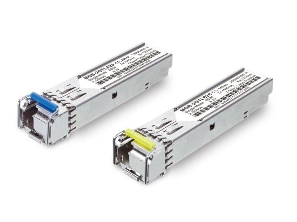 PLANET MGB-2GTLB20, Fiber optisk, SFP, LC (UPC), 20000 m, 1550 nm, 1310 nm