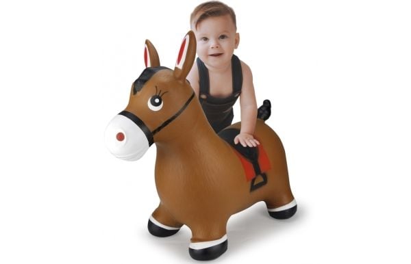 Jamara Hopping animal horse brown with pump, 1 År, Brun