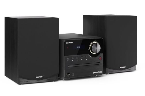 Sharp XL-B512(BK), Kodin mikroaudiojärjestelmä, Musta, 1 levyt, Etu, 45 W, Banaaniliitin