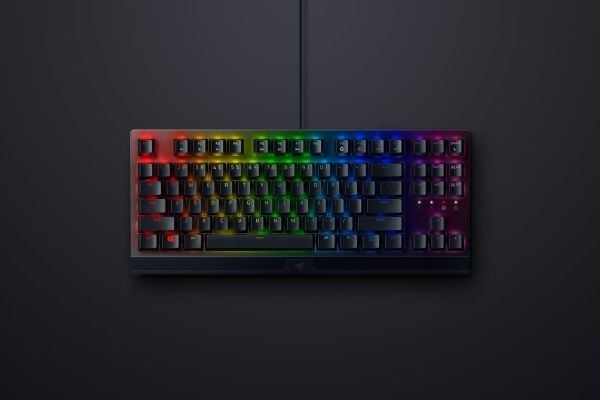 Razer Blackwidow V3 Tenkeyless, Täysikokoinen (100 %), USB, Mekaaninen, QWERTY, RGB LED, Musta
