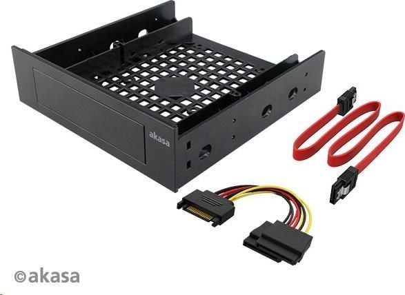 Akasa AK-HDA-12, Stativ, HDD-bur, Plast, Sort, 2.5,3.5", 149 mm