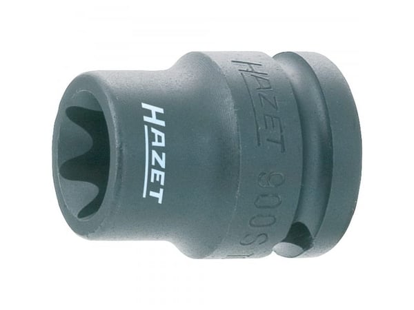 HAZET 900S-E14, Kraftpipe, Sort, 1 hoder, 1/2", Metrisk, 38 mm