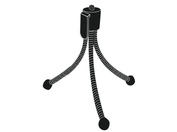 Hama Flexi, 3 ben, Svart, 10 cm, 58 g