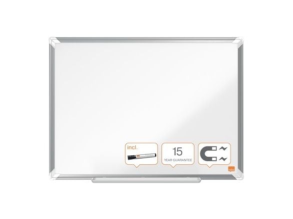 Nobo Premium Plus magnetisk whiteboardtavle i stål 60x45 cm Hvit