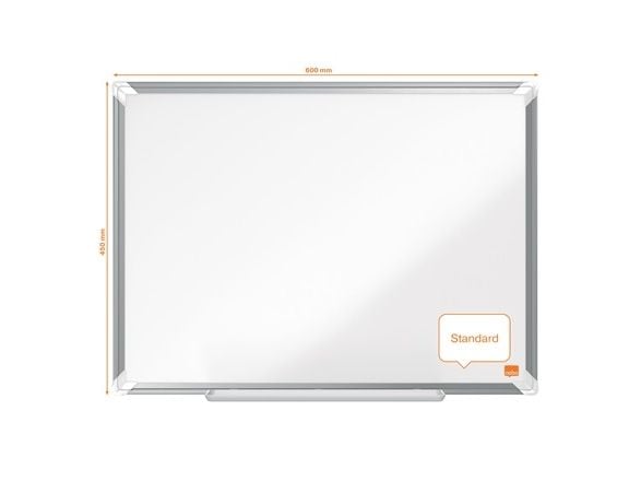 Nobo Premium Plus magnetisk whiteboardtavle i stål 60x45 cm Hvit