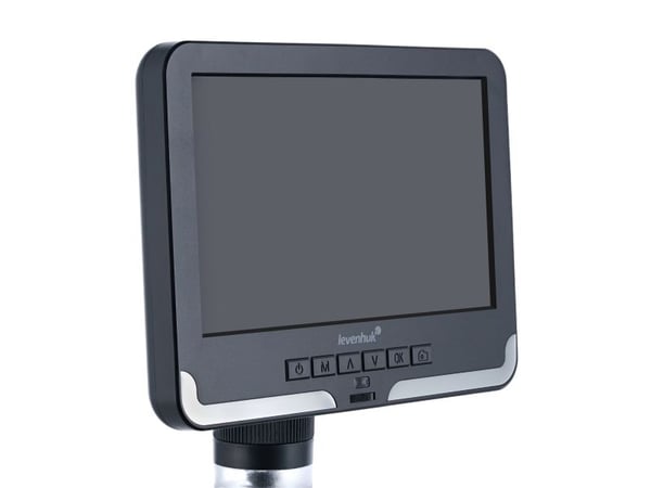 Levenhuk DTX RC2, Digitalt mikroskop, Sort, Grå, Metalli, LCD, 17,8 cm (7"), MicroSD (TransFlash)