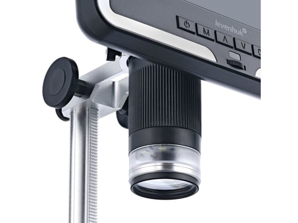 Levenhuk DTX RC2, Digitalt mikroskop, Sort, Grå, Metalli, LCD, 17,8 cm (7"), MicroSD (TransFlash)