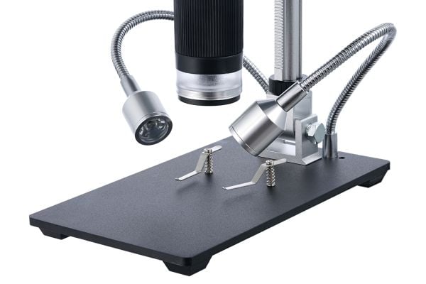 Levenhuk DTX RC2, Digitalt mikroskop, Sort, Grå, Metalli, LCD, 17,8 cm (7"), MicroSD (TransFlash)