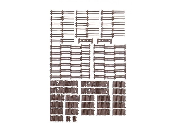 NOCH Country Fences, HO (1:87), Brun