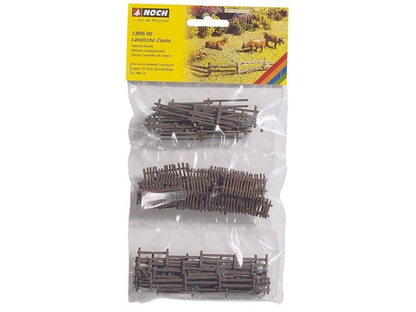 NOCH Country Fences, HO (1:87), Brun