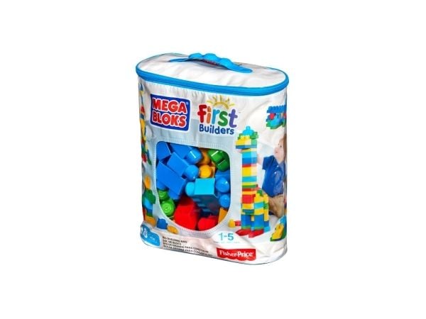 MEGA BLOKS First Builders Big Building Bag, Byggsats, 1 År, Plast, 80 styck, 1,37 kg