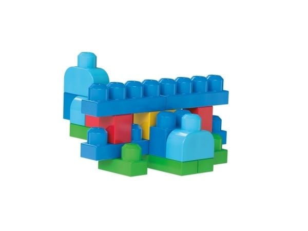 MEGA BLOKS First Builders Big Building Bag, Byggsats, 1 År, Plast, 80 styck, 1,37 kg