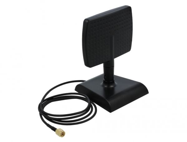 Delock - Antenne - plate - Wi-Fi - 4 dBi (for 2,5 GHz), 6 dBi (for 5,7 GHz) - direksjonal - magnetmonterbar