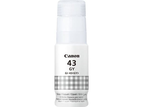 Canon GI-43GY, Harmaa, Canon, PIXMA G640 PIXMA G540, 60 ml, Mustesuihku, 1 kpl