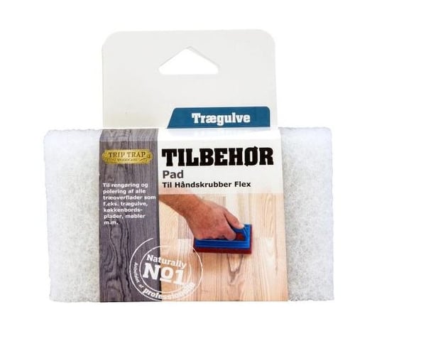 Trip Trap Pad til håndskrubber flex, kova, valkoinen