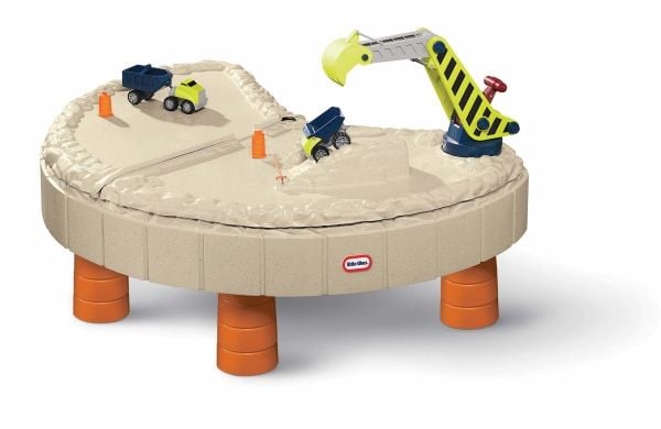 Little Tikes Builders Bay Sand & Water Table, Sand og vann-bord, 2 år, Plast, Beige, Grå, Oransje