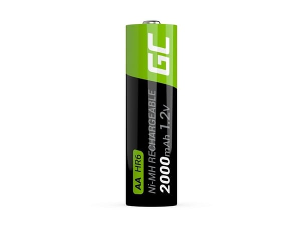 Green Cell GR02, Oppladbart batteri, AA, Nikkelmetallhydrid (NiMH), 1,2 V, 2 stykker, 2000 mAh