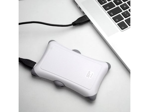SILICON POWER Armor A30 - Harddisk - 2 TB - ekstern (bærbar) - 2.5" - USB 3.0 - hvit