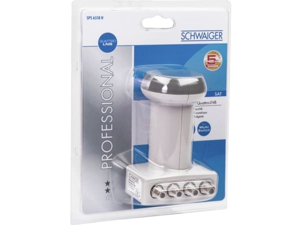 Schwaiger SPS6518 - Lavstøysblokkomformer - firedobbel LNB
