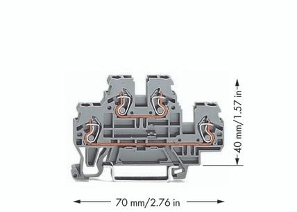 Wago 870-501, 5 mm, 70 mm, 40 mm, 500 V