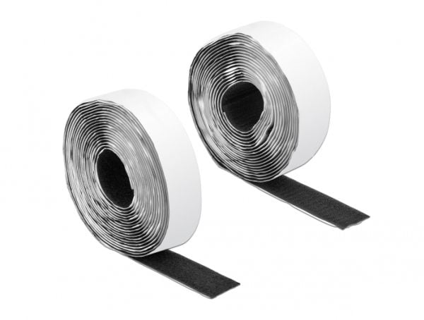 Delock - Kabelbandsrulle - 5 m - svart