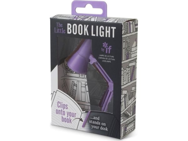 The Little Book Light lilafärgad boklampa