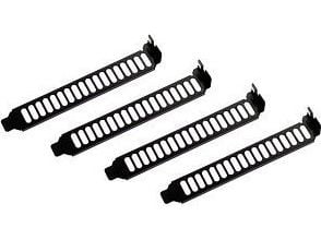 SilverStone Aero Slots - Slukningspanel for systemfordeling - sort - 12 cm