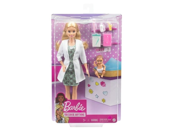 Barbie-dukke pediater med baby GVK03 /4