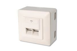 Digitus DN-9002-N, RJ-45, 5e, Valkoinen, 80 mm, 80 mm, Kiina