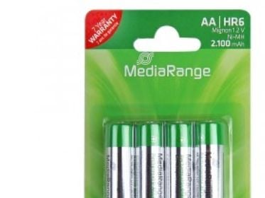 MediaRange - Akku 4 x AA-tyyppi - NiMH - (ladattava) - 2100 mAh